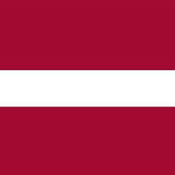 Latvia Flag Printed Nylon 3' x 5' with strong canvas header, two brass grommets, and UV-resistant nylon, designed for outdoor use.