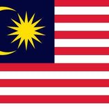 Malaysia Flag Printed Nylon 3' x 5' featuring a yellow crescent and star, designed for outdoor use with durable materials and strong brass grommets.