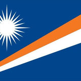 Marshall Islands Flag Printed Nylon 3' x 5' featuring a white star, strong canvas header, and two brass grommets for indoor or outdoor use.