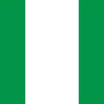 Nigeria Flag Printed Nylon 3' x 5' with green and white design, featuring a strong canvas header and two brass grommets for outdoor or indoor use.