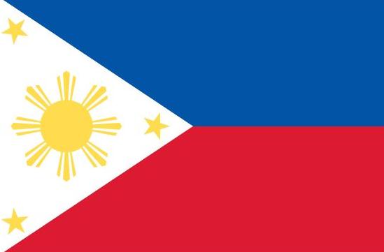 Philippines Flag Printed Nylon 3' x 5', featuring a yellow sun and stars, designed for outdoor use with durable materials and vibrant digital printing.