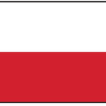 Poland Flag Printed Nylon 3' x 5' displayed with strong canvas header and brass grommets, suitable for indoor or outdoor use.