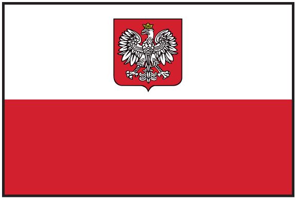 Poland Eagle Flag Printed Nylon 3' x 5' featuring a crowned white eagle on a red background, built for durability with brass grommets and UV-resistant nylon.