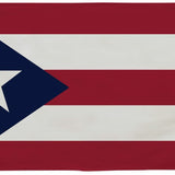 Puerto Rico Flag 4' x 6' Printed Nylon with a white star on a blue background, featuring strong canvas header and brass grommets for outdoor use.