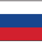 Russia Flag Printed Nylon 3' x 5' with red, white, and blue stripes, featuring strong canvas header and brass grommets for indoor or outdoor use.