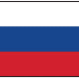 Russia Flag Printed Nylon 3' x 5' with red, white, and blue stripes, featuring strong canvas header and brass grommets for indoor or outdoor use.