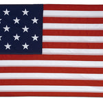 Star Spangled Banner US Flag Printed Nylon 3' x 5' with 15 stars, strong canvas header, and solid brass grommets, ideal for outdoor display.