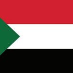 Sudan Flag Printed Nylon 3' x 5', featuring a durable canvas header with brass grommets, ideal for indoor or outdoor display.