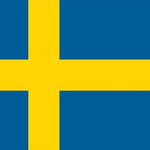 Sweden Flag Printed Nylon 3' x 5' with blue and yellow design, strong canvas header, and brass grommets for indoor or outdoor use.