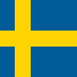 Sweden Flag Printed Nylon 3' x 5' with blue and yellow design, strong canvas header, and brass grommets for indoor or outdoor use.