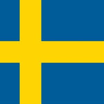 Sweden Flag Printed Nylon 5' x 8' with strong canvas header, brass grommets, and UV resistant material designed for indoor or outdoor use.