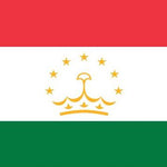 Tajikistan Flag Printed Nylon 3' x 5', featuring a yellow crown with stars on a red and green background, suitable for indoor or outdoor use.