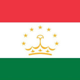 Tajikistan Flag Printed Nylon 3' x 5', featuring a yellow crown with stars on a red and green background, suitable for indoor or outdoor use.