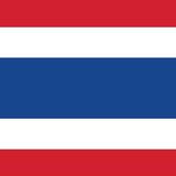 Thailand Flag Printed Nylon 3' x 5', featuring a strong canvas header, two brass grommets, and four rows of lock-stitching for outdoor durability.