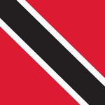 Trinidad and Tobago Courtesy Flag 12 x 18, Marine-grade nylon with canvas header and brass grommets, displayed flat.