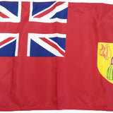 Turks and Caicos Civil Ensign Courtesy Flag 12 x 18, made from marine-grade solarmax nylon, featuring a white cross and a yellow patch.