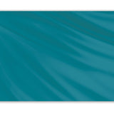 Turquoise Solid Color Nylon Flag 3' x 5', featuring a blue fabric with a white border, made from 200 denier nylon for durability and easy flying.