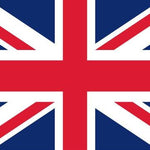 United Kingdom Flag Printed Nylon 3' x 5', featuring a cross, strong canvas header, and two brass grommets, ideal for indoor or outdoor display.