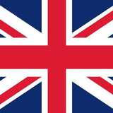 United Kingdom Flag Printed Nylon 3' x 5', featuring a cross, strong canvas header, and two brass grommets, ideal for indoor or outdoor display.