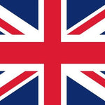 United Kingdom Flag Printed Nylon 4' x 6' with cross design, strong canvas header, brass grommets, and excellent flyability for indoor or outdoor use.