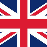 United Kingdom Flag Printed Nylon 4' x 6' with cross design, strong canvas header, brass grommets, and excellent flyability for indoor or outdoor use.