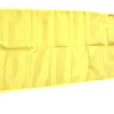 Yellow Solid Color Nylon Flag Pennant, 18 x 8', made of 200 denier nylon, displayed flat against a white background.